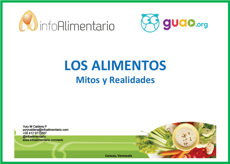 Los Alimentos. Mitos Y Realidades | Guao